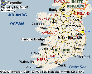 kaart Ierland